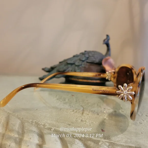 Tiffany & Co TF4068 SunglasseDaisy Mother of Pearl Havanah Tortoise Luxury #51 - Picture 4 of 15